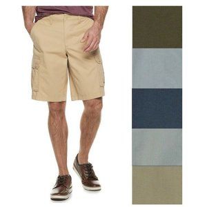 Men's Cargo Shorts SONOMA Classic Twill  Flat Front size 30 NEW